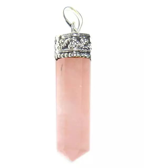 Chakra Healing Rose Quartz Pendent (with chain)